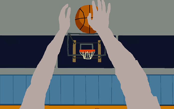 Playing basketball screenshot